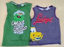 Bluzka H&M dla chłopca Luigi Muppety 116-122 zestaw 2szt