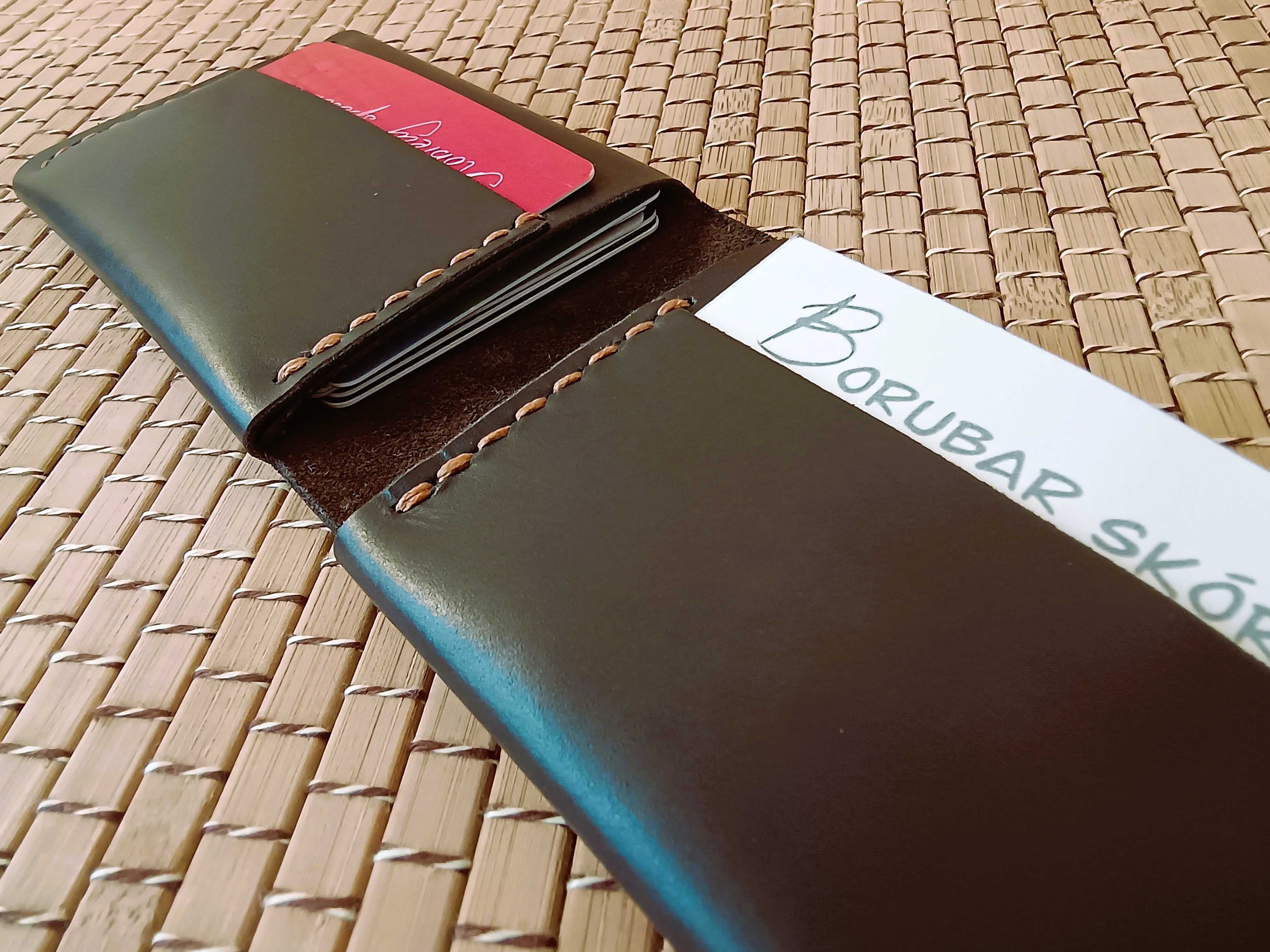 Borubar Skóroszyj - EDC - doublewing wallet - portfel skórzany