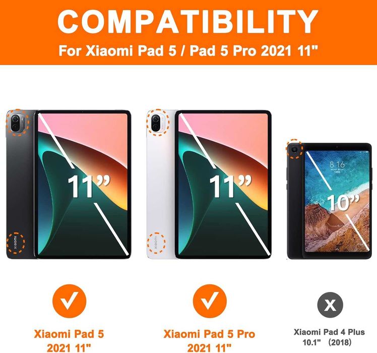 BRAECN pancerne etui 360 do Xiaomi Mi Pad 5 Mi Pad 5 Pro 11" stojak