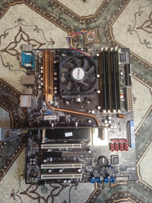 Рабочий комплект ПК (2 ядра, ddr2 3,5гб, видеокарта 512мб)