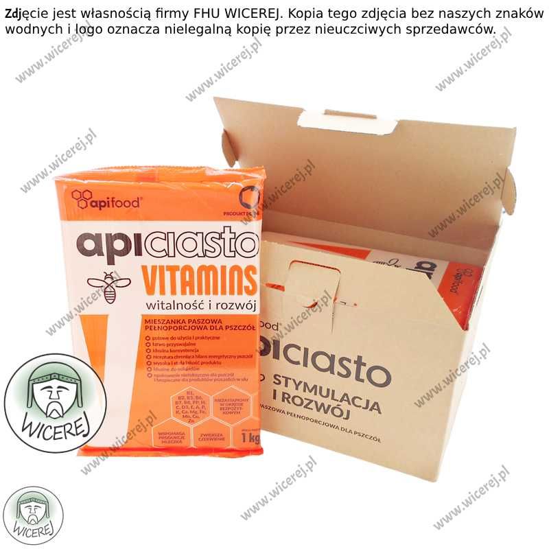 Ciasto Apifood  Vitamins Apiciasto 10KG PORCJOWANE 10x1kg dla pszczół