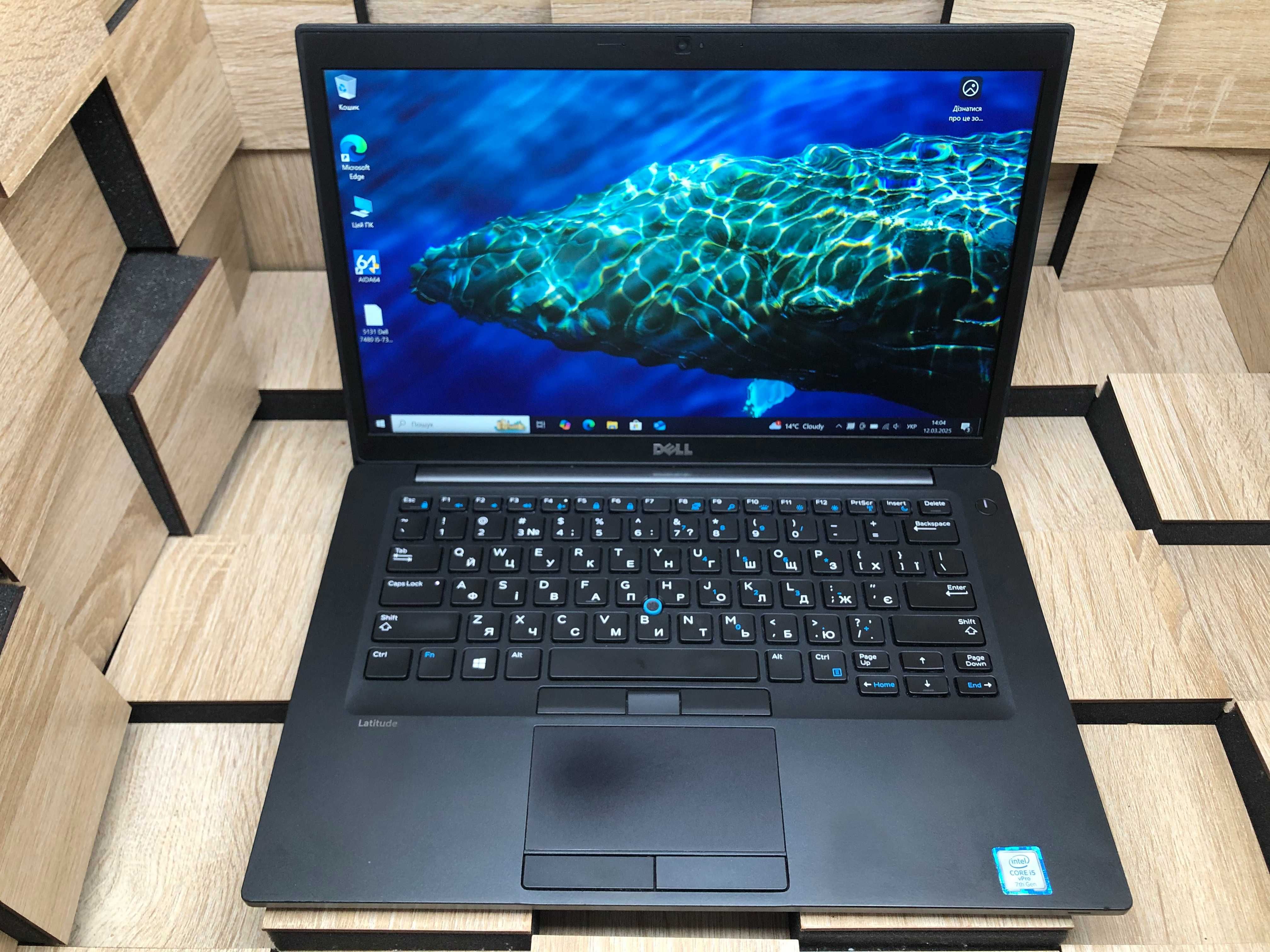 №5131 Ноутбук Dell Latitude 7480 14" FHD IPS/i5-7300U/SSD256Gb/8Gb