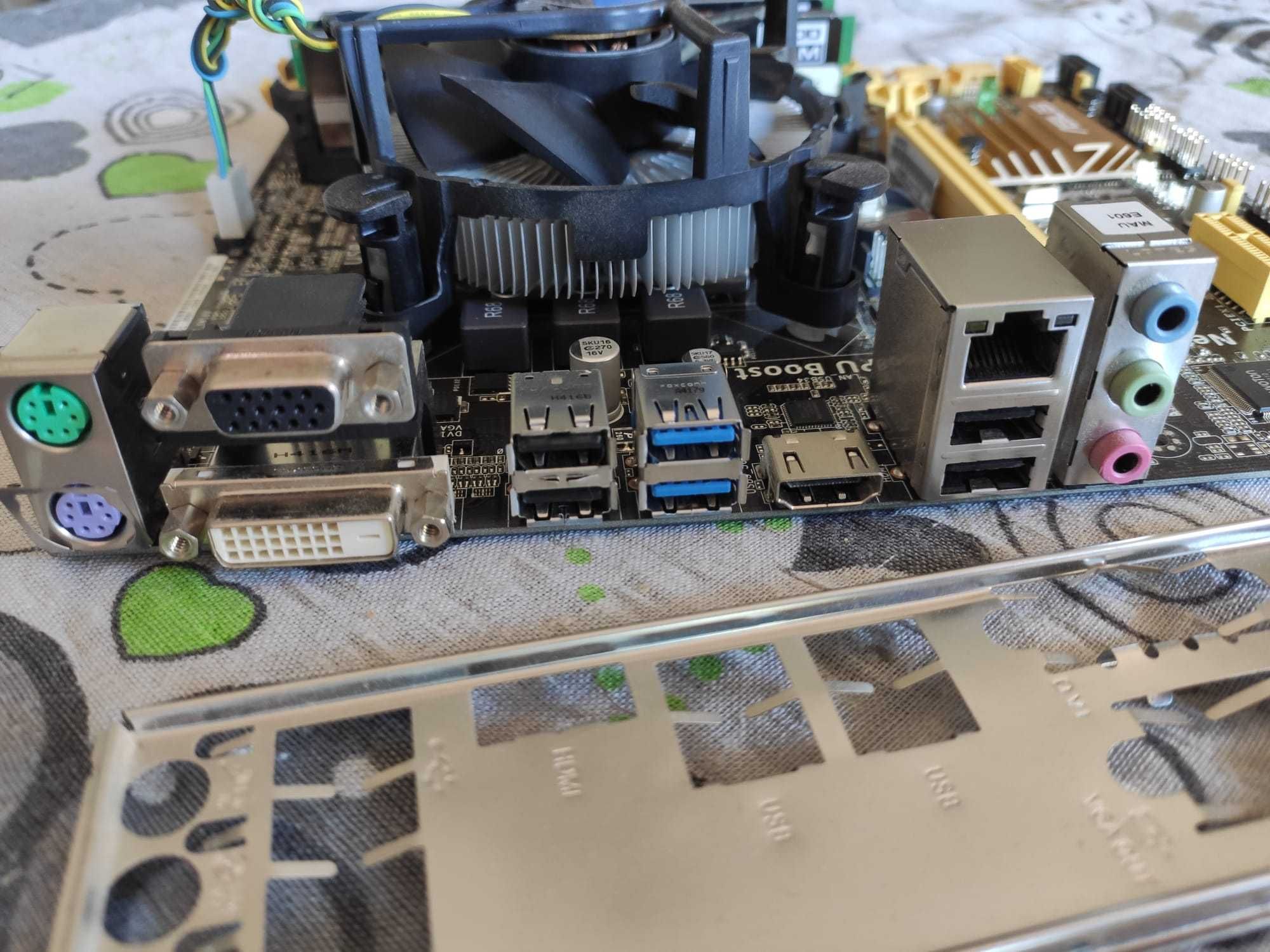 Płyta główna + procesor + pamięć 8GB RAM + Asrock B85M + Intel i5-4590