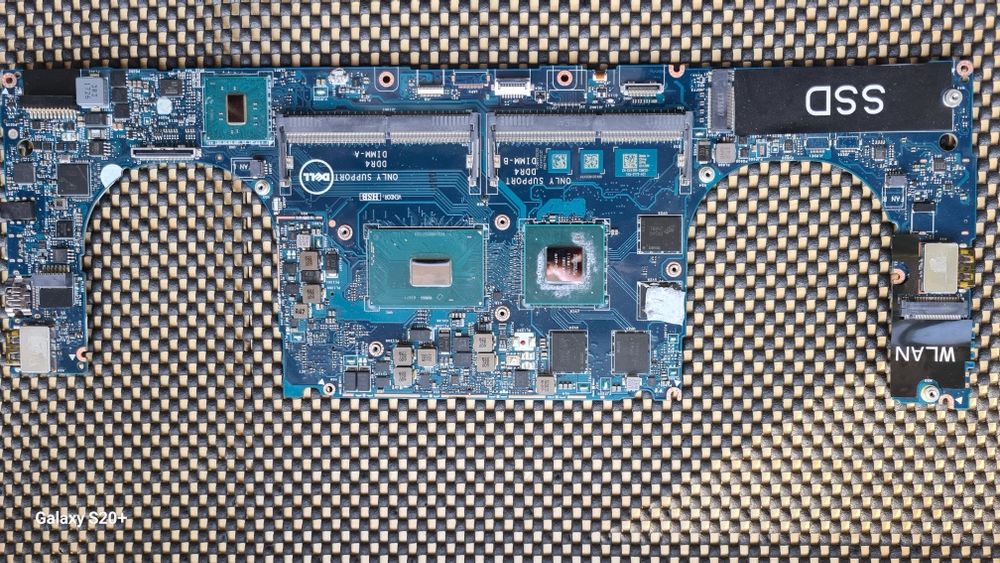 Плата dell precision 5520,i7 7820HQ(2,9-3,9), Quatro m1200 4gb