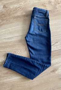 Granatowe spodnie jeansowe skinny, GAP kids, xxs