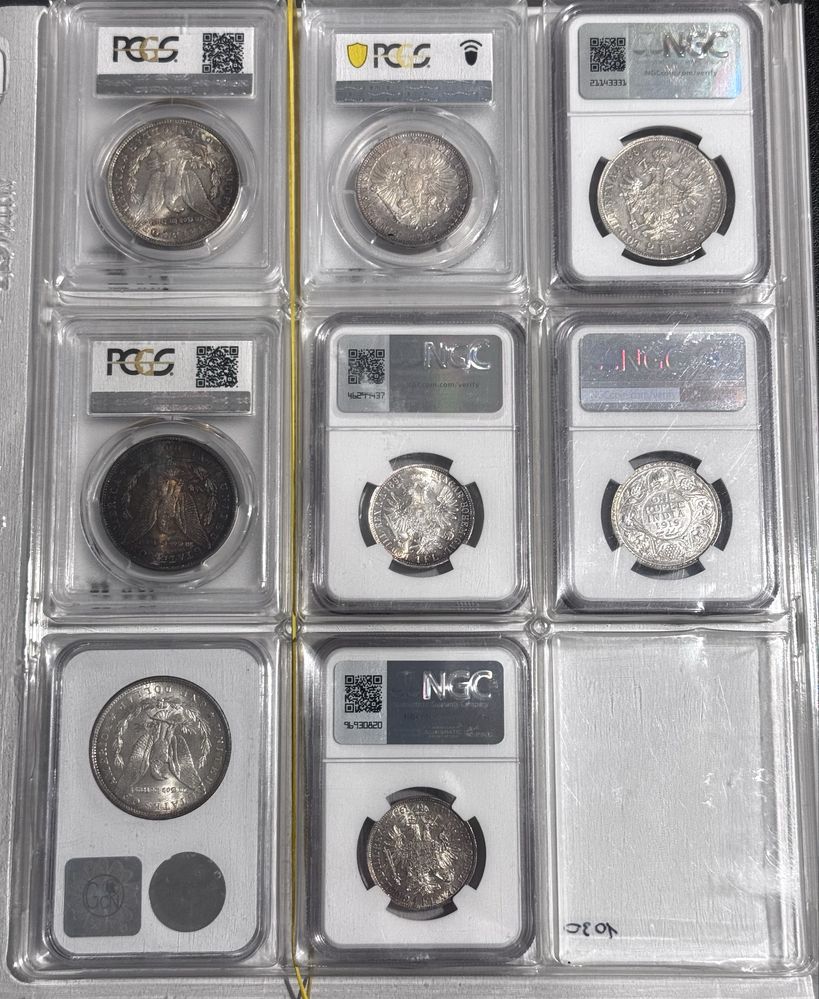 Монеты Германии,США,Австрии в слабах NGC,PCGS