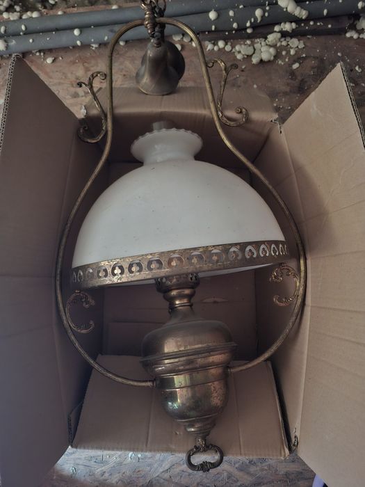 Lampa antyk mosiezna