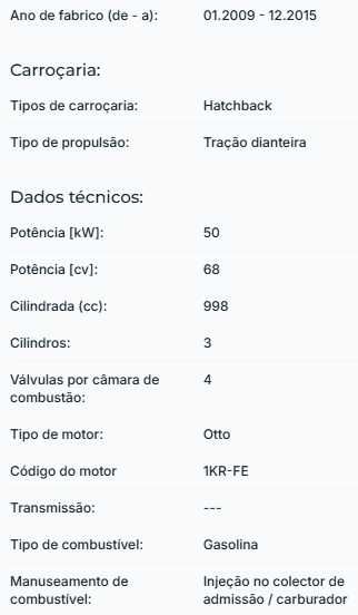 Toyota IQ 1.0 Gasolina 2009