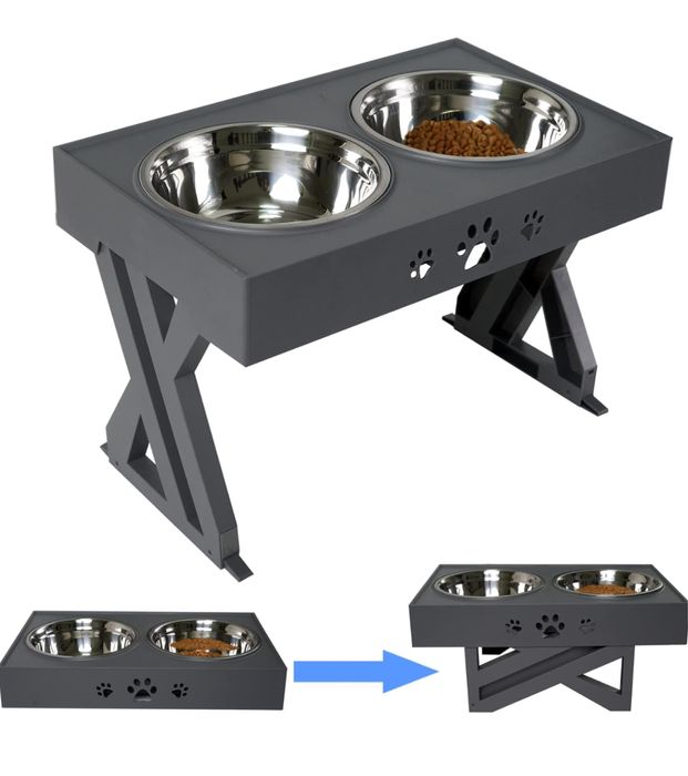 Podwyższona miska dla psa, 3 wysokości 7cm 19cm 30cm