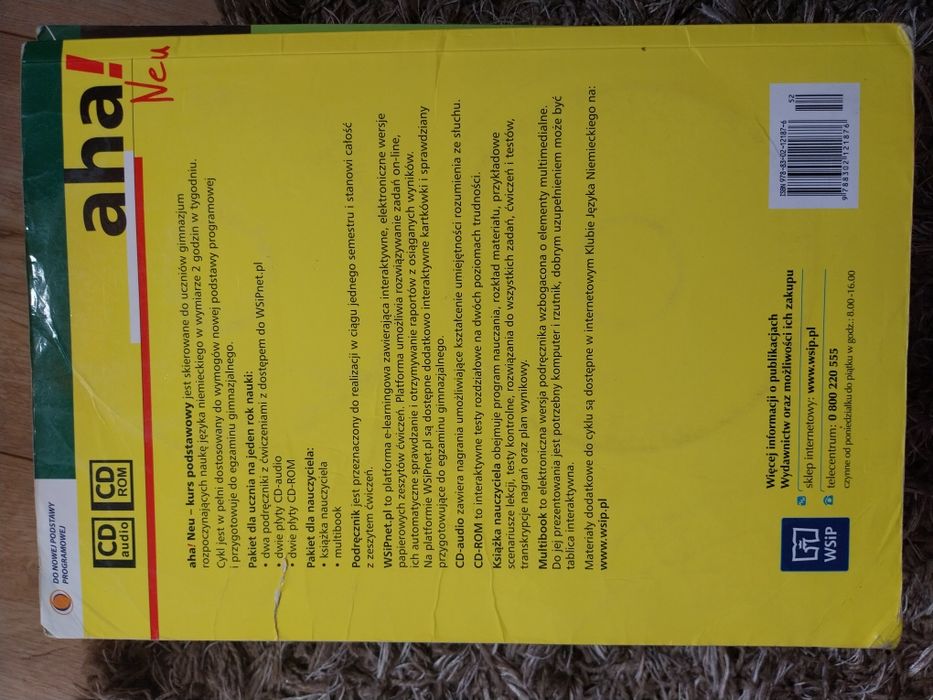 Zestaw książek Aha! Neu do nauki j. niemieckiego 2A + 2B