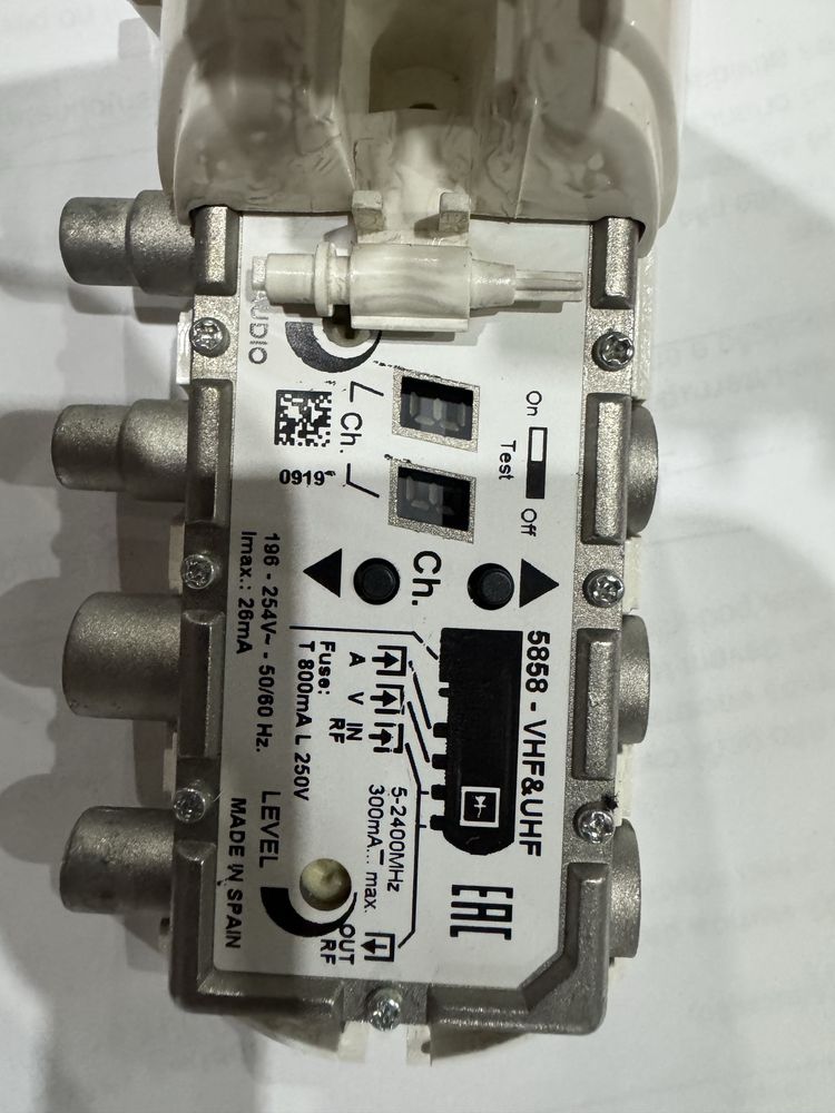 Modulador VHF/UHF Televes + Camara HD