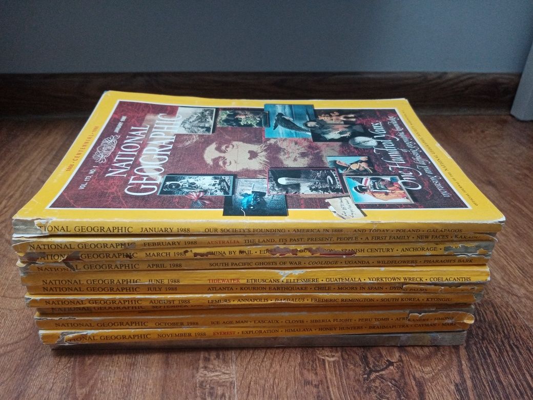 National Geographic miesięcznik antyk 1988 po angielsku unikat