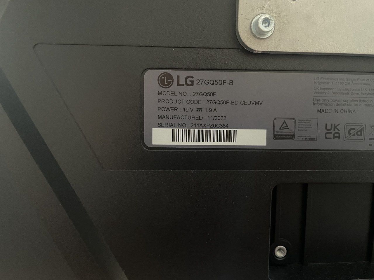 Monitores LG UltraGear 27 pologadas