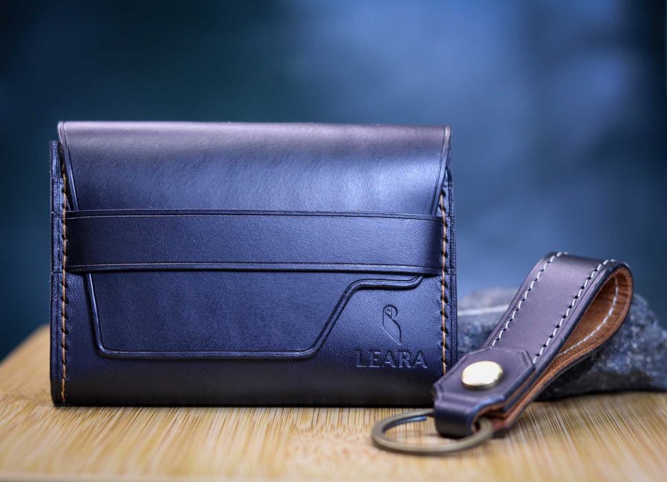 Porta chaves Em Couro Italiano curtido ao vegetal - Personalizável