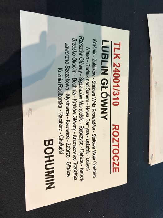 Tablica relacyjna kierunkowa tlk roztocze