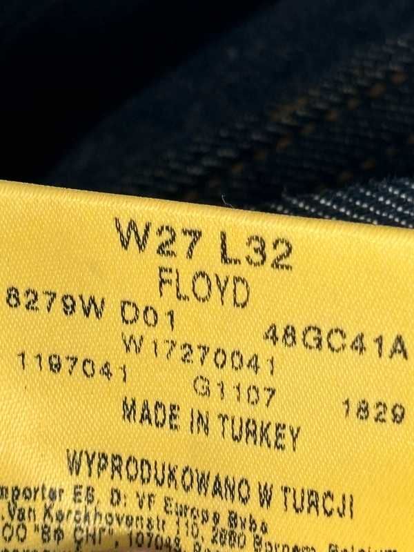 Wrangler W27 L32 FLOYD Męskie Jeansy 100% Bawełna