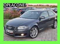 Audi A3 PAKIET S-LINE**klimatronic bixenon skóra czujniki tył tempomat alu18