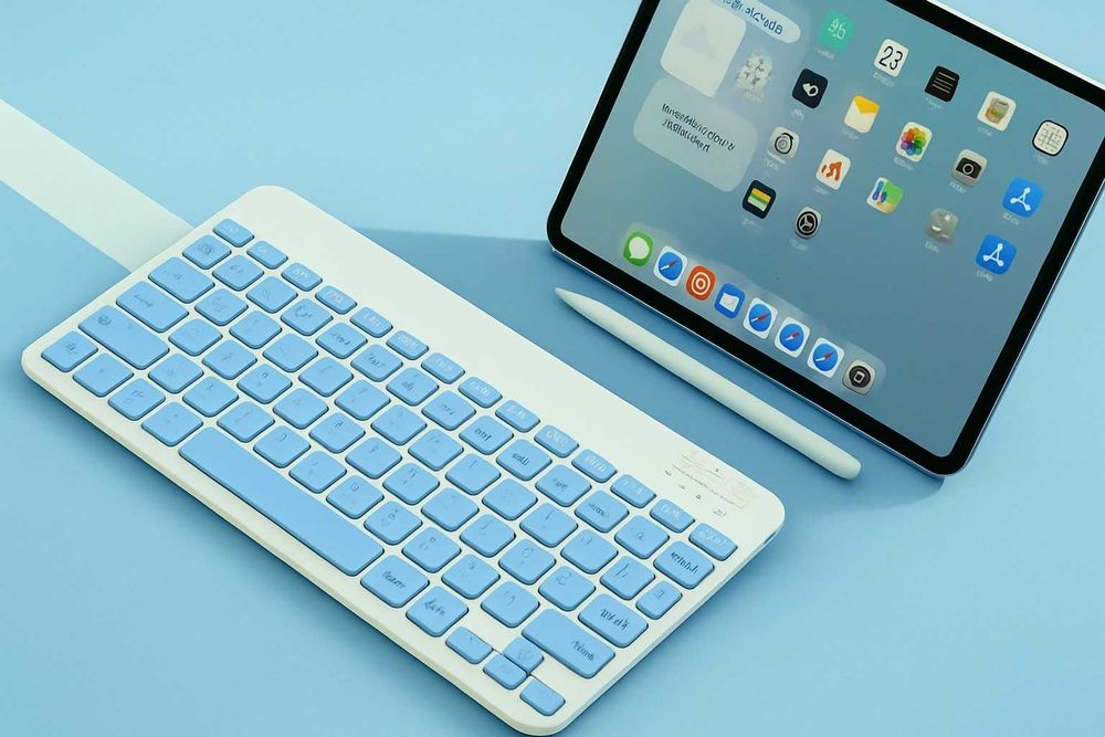 Клавиатура беспроводная и стилус универсальные для iOS, Android, ipad