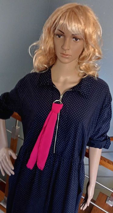 Sukienka Koszulowa w Delikatne groszki Roz. 50/52/54