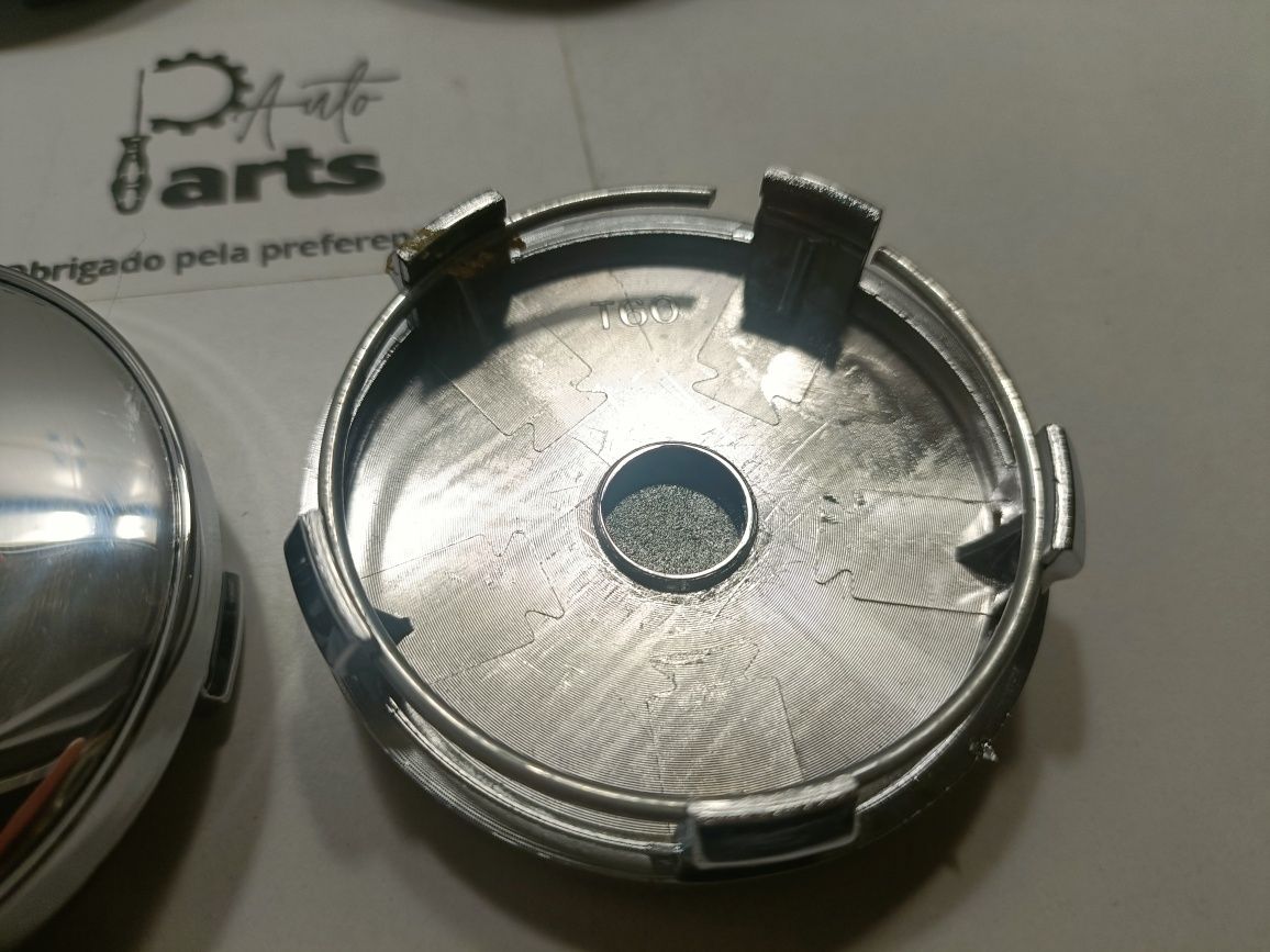 Conjunto 4 centros de Jante Citroen 60mm (Metalizado)