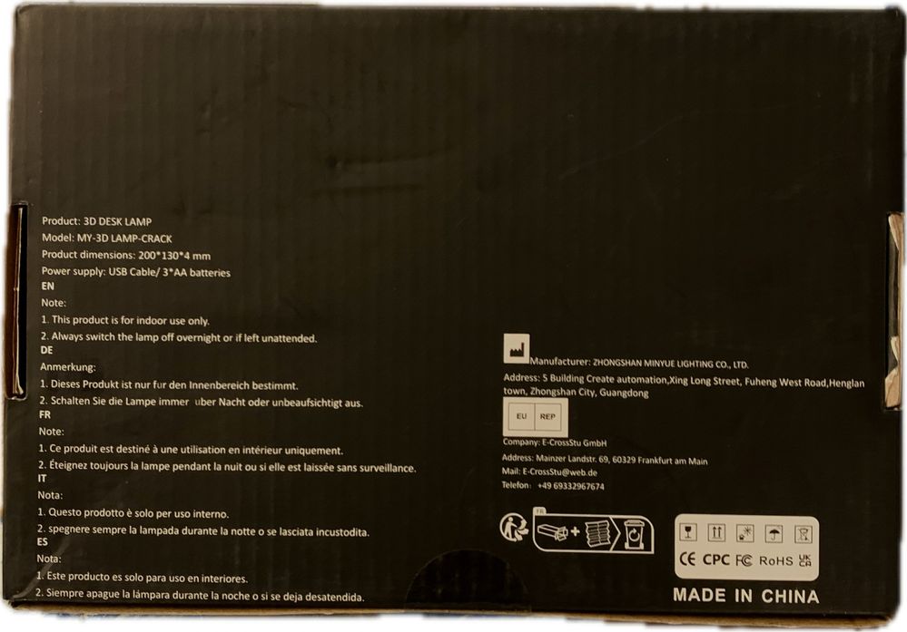 Lampka nocna Led 3D Astronauci Kosmos