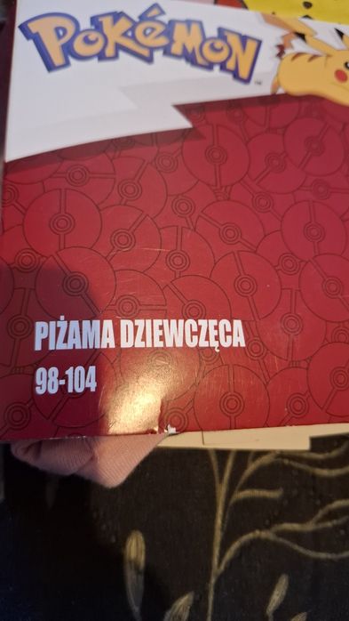 Pokemon piżama dziewczynka 98-104 Nowa