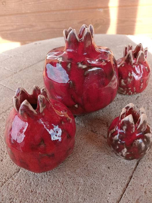 Гранат. Ваза. Кераміка ручна робота