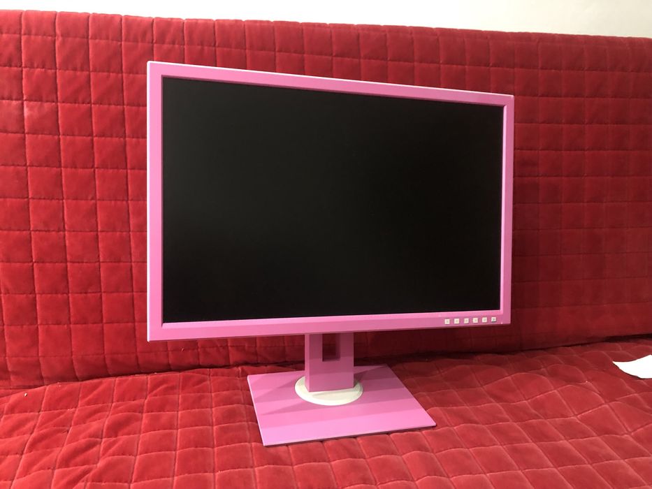 Różowy monitor Asus be24 24” 1920x1200 glosniki bez wad