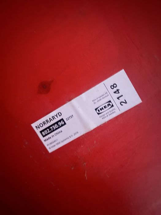 Cadeiras IKEA NORRARYD RED + Almofada (40 Uni)