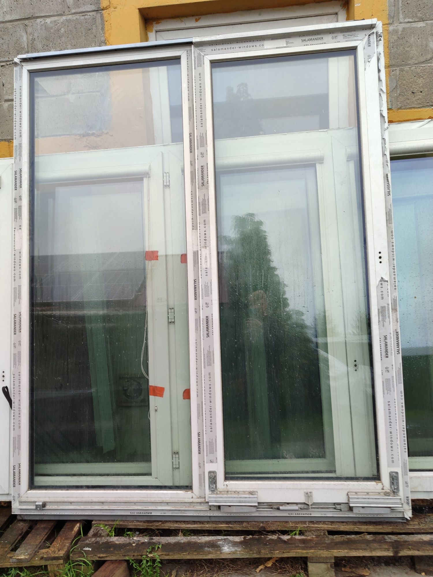 Okno pcv przesuwne antracyt 3 szyby 180 x 220
