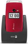 Telefon komórkowy Doro Life X5001 16 MB / 32 MB 4G (LTE) czerwony