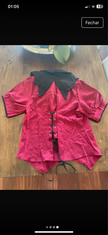 Camisa japonesa de manga curta