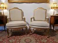 Par Bergères (Cadeirões Poltronas Cadeiras de braços) Luís XV