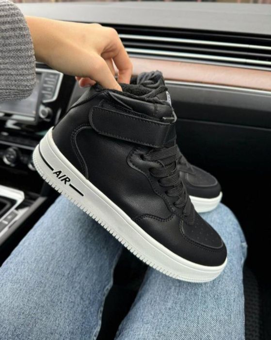 КОЖА зима на 37 (24см)  кросівки хайтопи натуральна шкіра зи