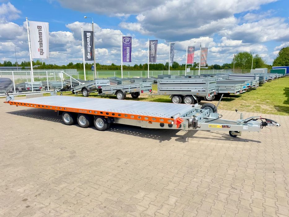 Wiola L35G65P  hydrauliczne podnoszenie 650x216 cm 3.5T DMC laweta pod busy