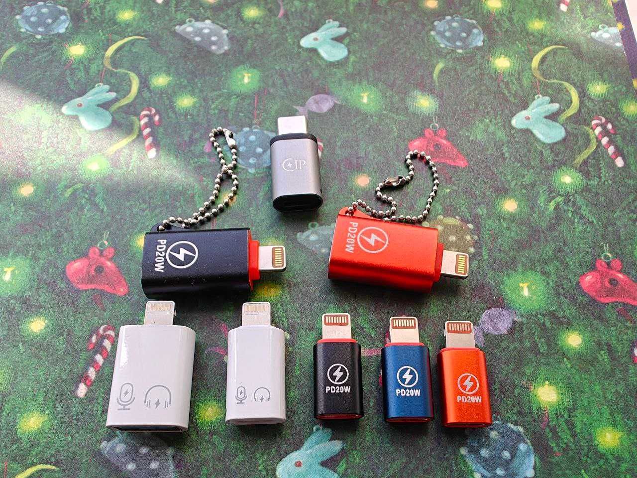 Переходник 18 видов Type-C MicroUSB MicroSD Lighting Type-B USB 3.1