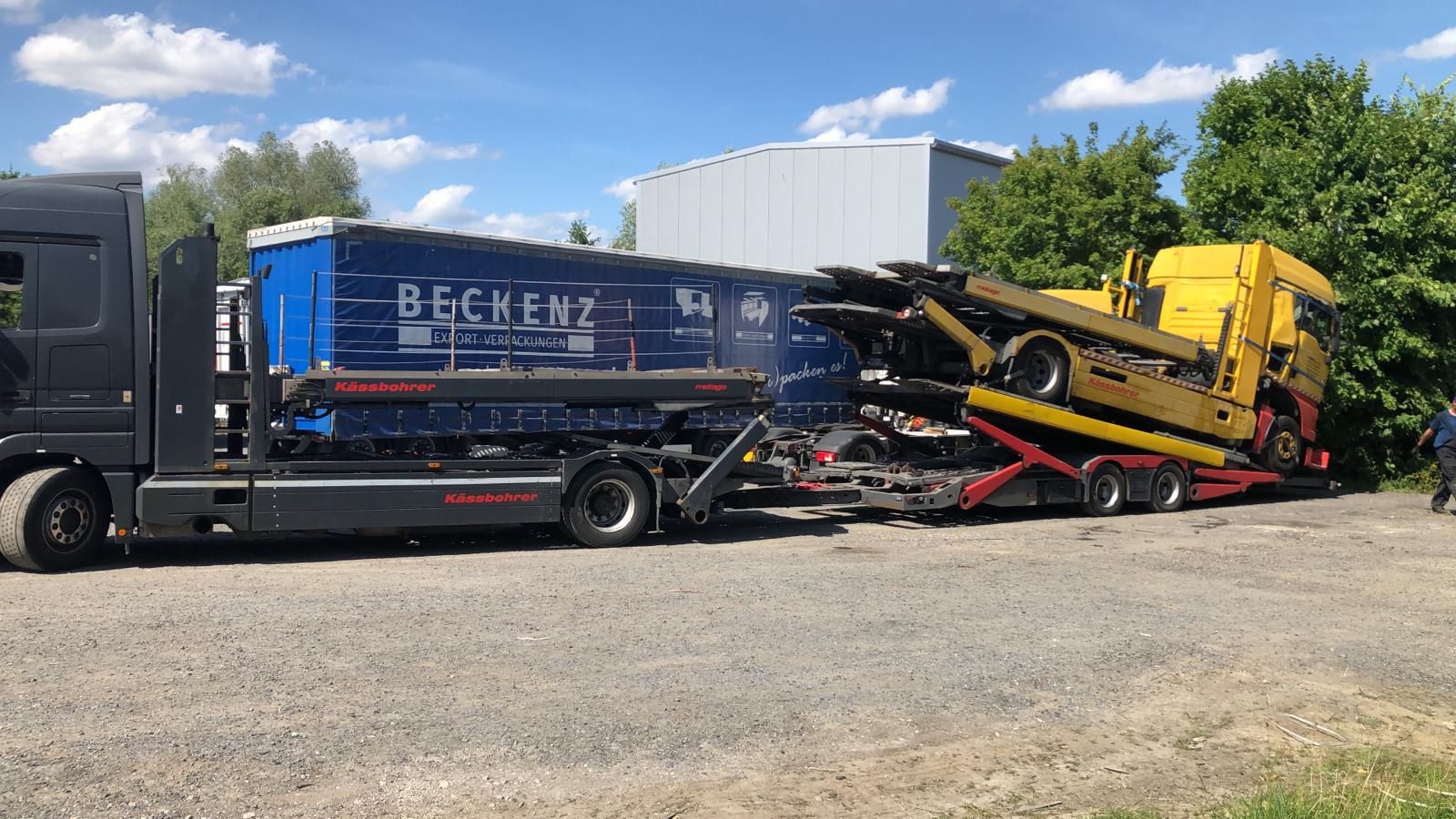Autotransporter Man tgx, kassbohrer metago