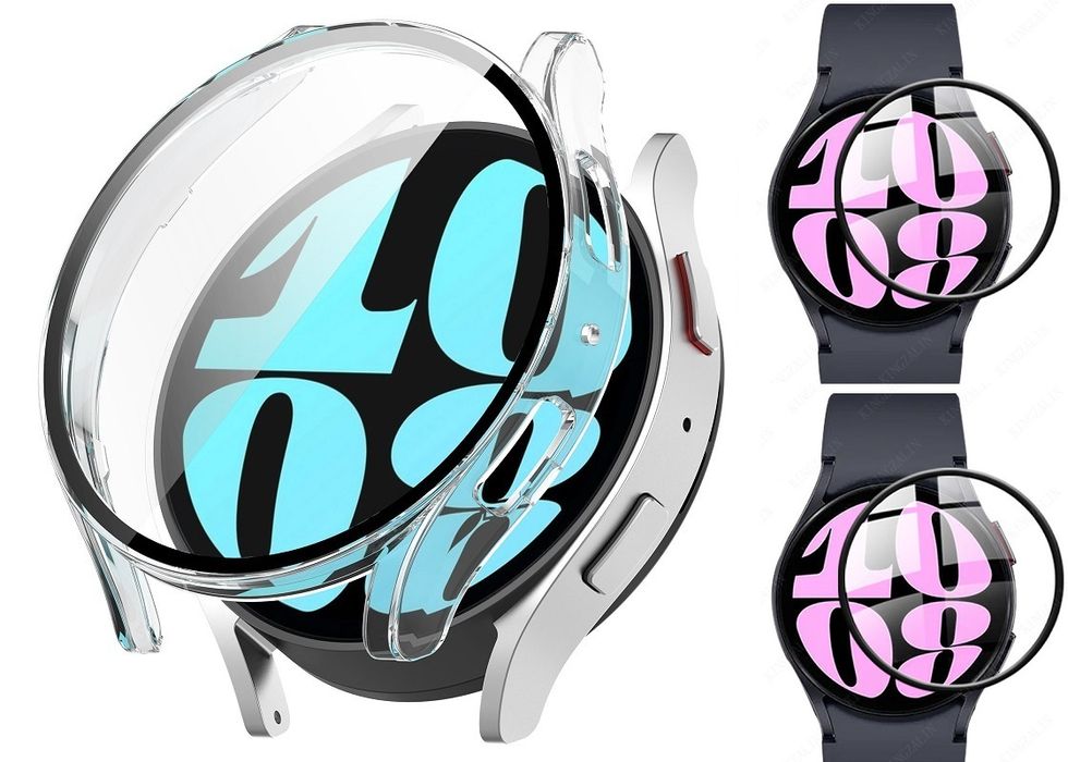 2x Szkło + Etui do Samsung Galaxy Watch 6 40mm