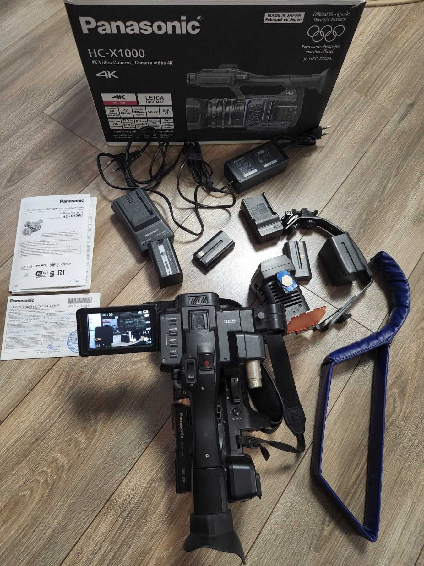 Відеокамера / Видеокамера Panasonic X1000 4К  (HC-X1000EE-K) Японія