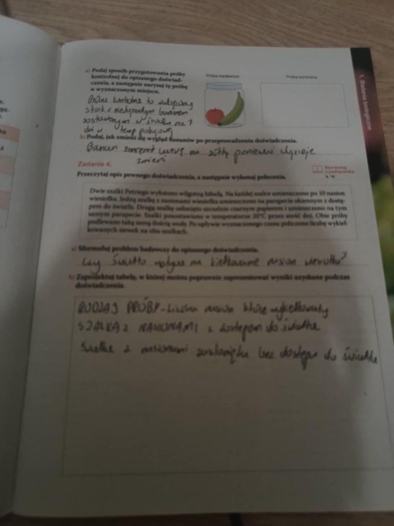Nowa biologia na czasie karty pracy klasa 1 zakres podstawowy