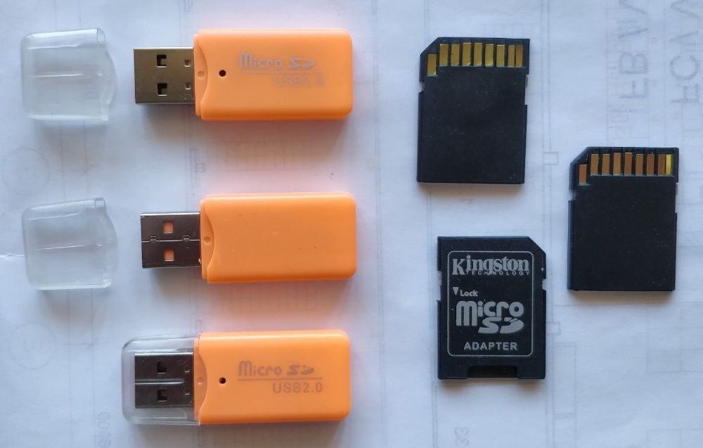 MicroSD USB MMC перехідники