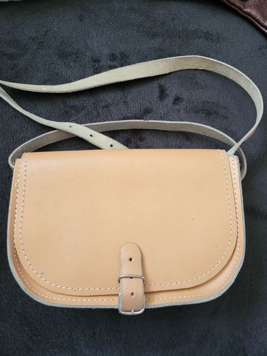 Skórzana torba listonoszka damska skóra naturalna