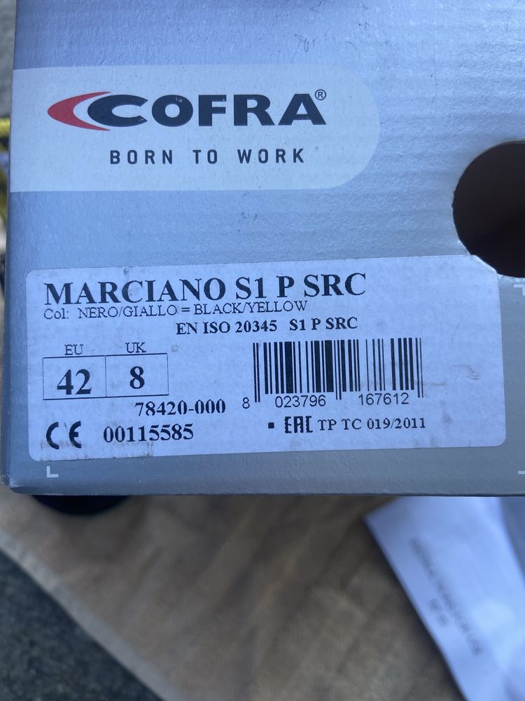 Кросівки робочі з металевим підноском Marciano S1 P SRC