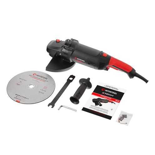 болгарка 2,4 кВт, 6300 об/хв, диск 230 мм,плавн пуск INTERTOOL WT-0228