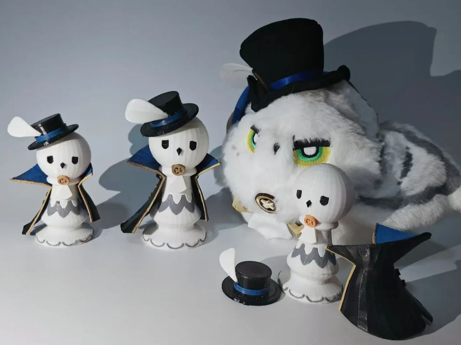 Peça de Xadrez Coruja Honkai Star Rail