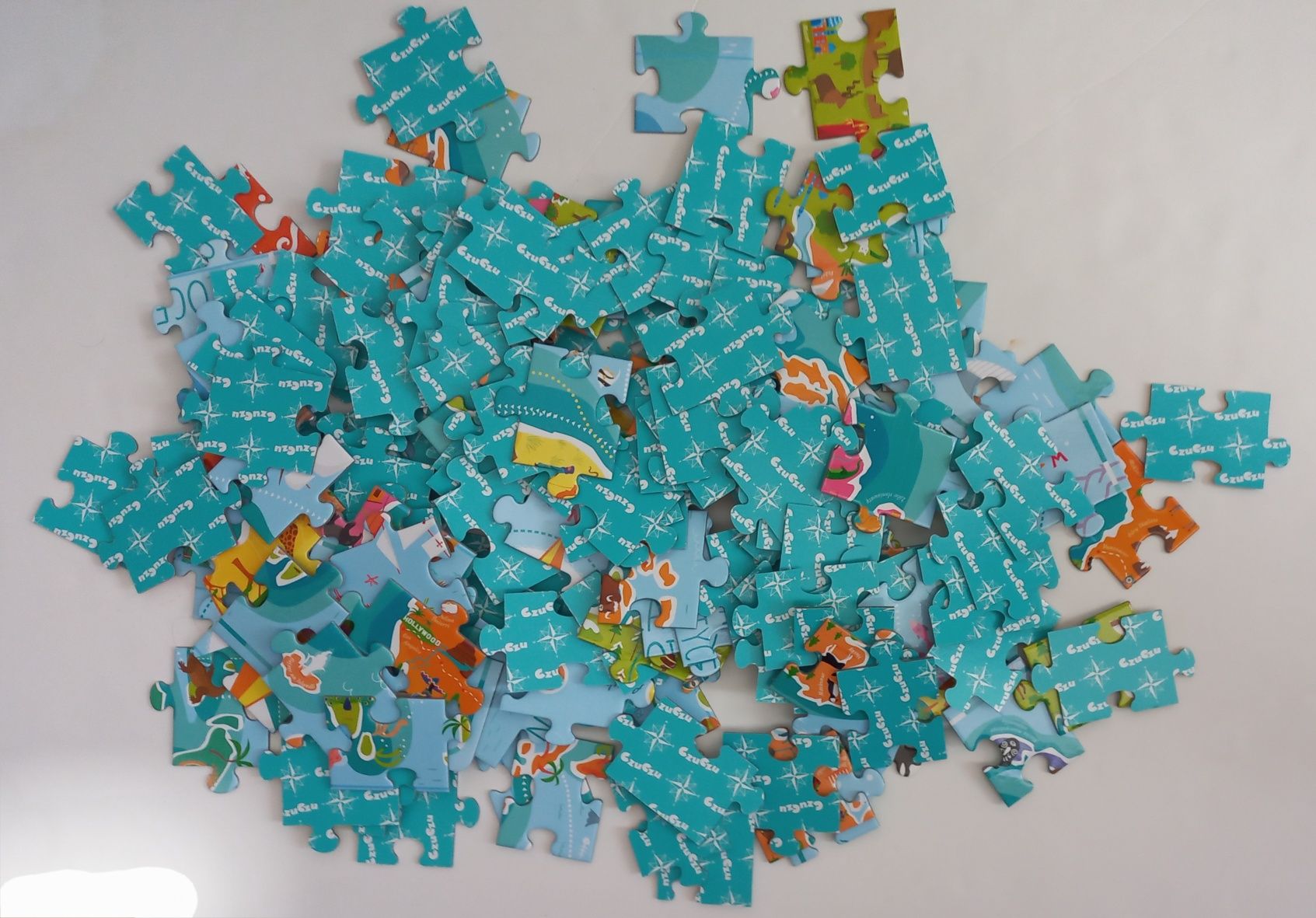 Puzzle mapa świata Czu Czu 168 elementów