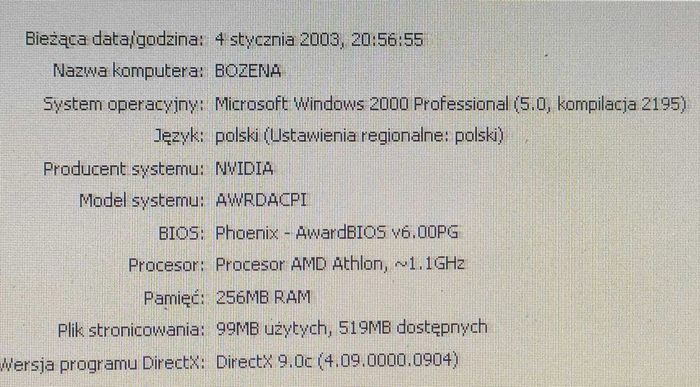 Stary zestaw komputerowy