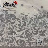 serwetka ornament silver Maki 1kpl-20szt