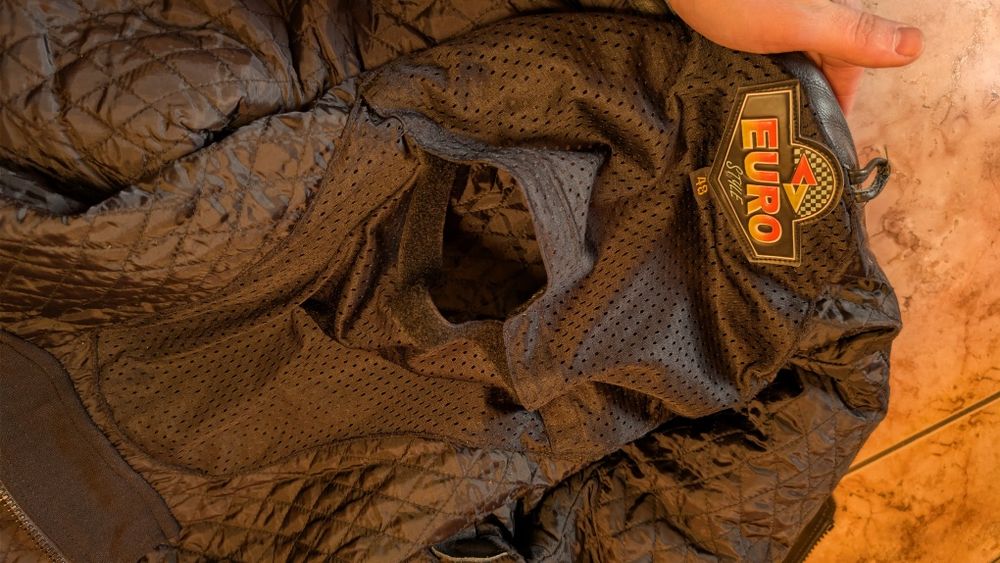 Шкіряна мотокуртка Euro style 48 size ідеальний стан, натуральна шкіра