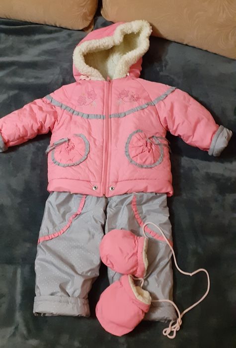 Комбинезон куртка зимняя полукомбинезон зимний конверт рукавички